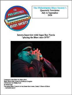 Cover picture from Philadelphia Blues Society's 3rd quarter Newsletter